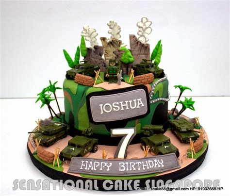 Boy's number one birthday cake boy's no. The Sensational Cakes: CAMOUFLAGE 1 TIER BIRTHDAY CAKE ...