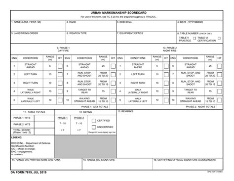 Da Form 7819 Fill Out Sign Online And Download Fillable Pdf