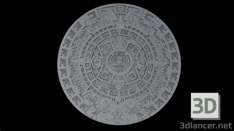 3d Model Aztec Calendar 59150