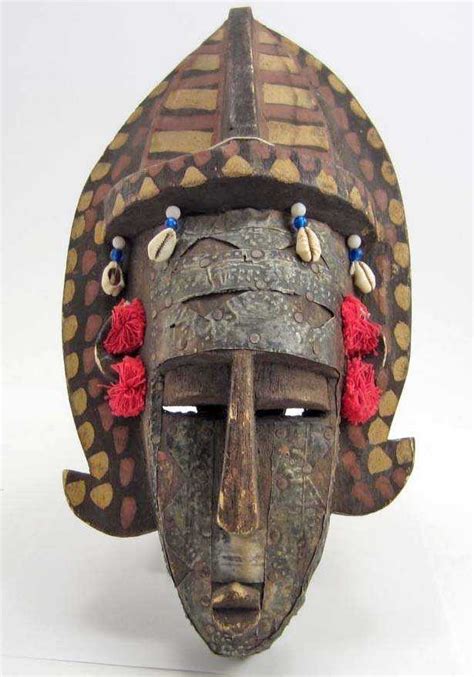 African Zulu Tribe Wood Warrior Face Mask