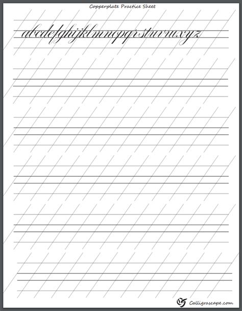 Anyone can brush letter as long as you have the 3 p's: 4 Free Printable Calligraphy Practice Sheets (PDF Download)