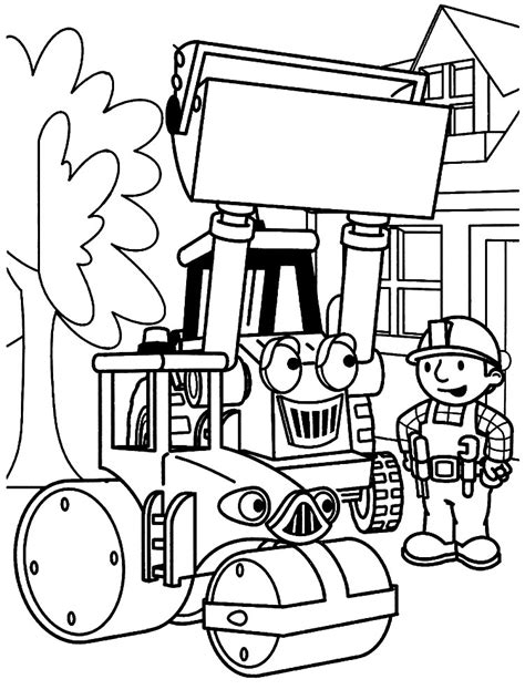 Bob El Constructor Dibujos Animados Infantiles Para Colorear 14700