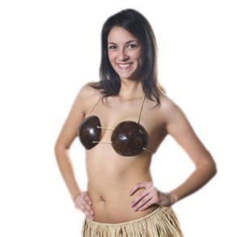Hawaiian Coconut Bra Brown Accesspories From Costumes To Buy
