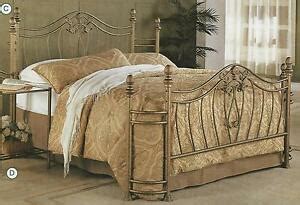 Maybe you would like to learn more about one of these? NEW QUEEN or FULL SIZE GOLD FINISH IRON METAL HEADBOARD ...