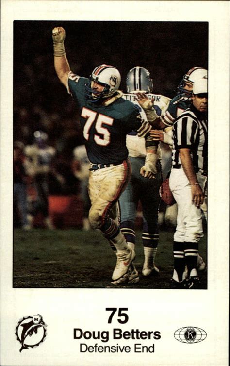 1985 Dolphins Police 7 Doug Betters Nm Mt