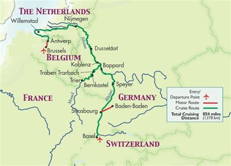 Mosel Rivers On A Grand Circle Cruise As The Map Below Indicates