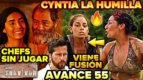 Chefs No Jugarán Cap 54 Avance 55 Cyntia Humilla A Alejandra Viene FusiÓn Survivor México 2