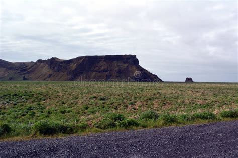 Lava Field In Iceland Hrifunes Area On The Background Of Distant