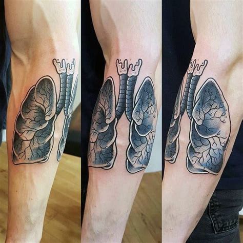 40 Lung Tattoo Designs For Men Organ Ink Ideas