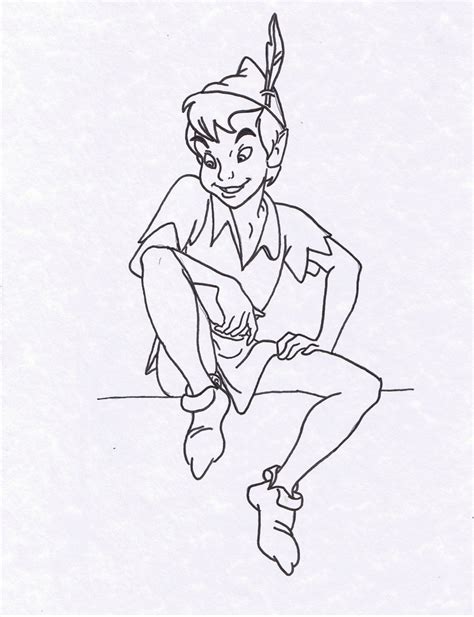 Dibujo Para Colorear Peter Pan En Una Nube Sexiz Pix My XXX Hot Girl