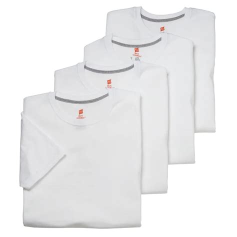 Buy Hanes Comfortblend Slim Fit Crew T Shirts 4 Pack White Hanes