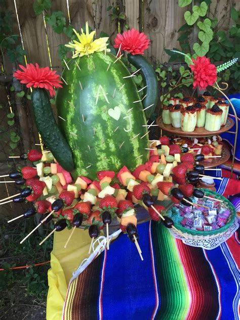 Cactus Watermelon Mexican Theme Party Mexican Party Theme Fiesta