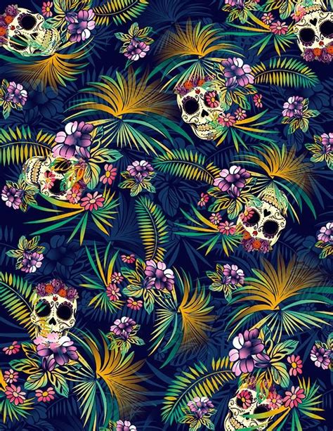 Pin By Shari Mack On Print Pattern Sugar Skull Wallpaper Skull Art