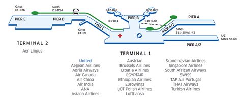 Frankfurt International Fra Airport Map United Airlines