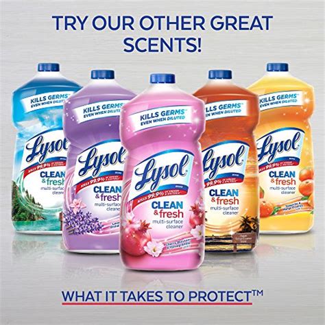 Lysol Multi Surface Cleaner Sanitizing And Disinfecting Pour To Clean And Deodorize Sparkling