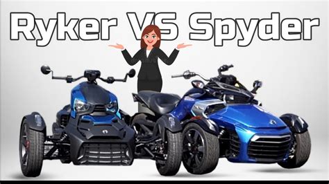 Can Am On Road Ryker Vs Spyder Youtube