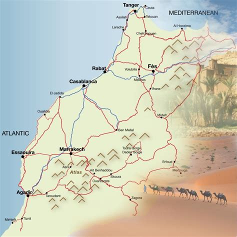 Where Are The Atlas Mountains Located On A World Map Map