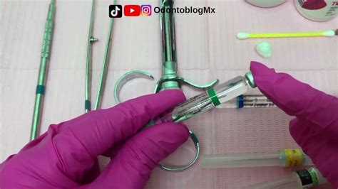 Cartucho De Anestesia Dental Youtube