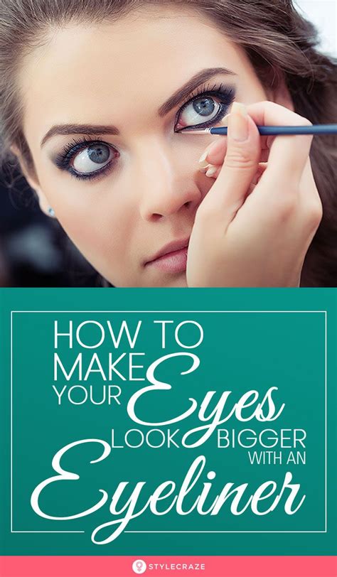 Makeup Tips To Make Small Eyes Look Bigger Using An Eyeliner Eyeliner For Small Eyes How To