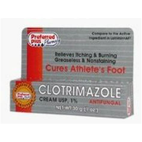 Clotrimazole Antifungal Cream 1 Percent 1 Oz