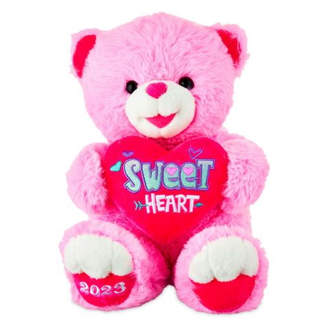 Way To Celebrate Valentines Day 10in Sweetheart Teddy Bear 2023 Pink