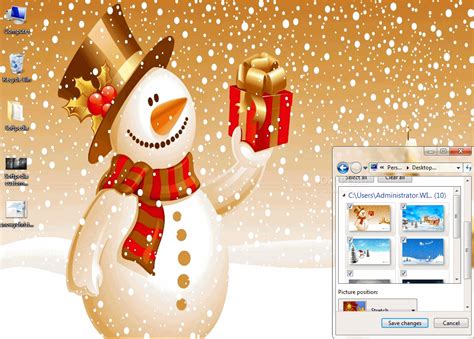 Snowy Christmas Windows 7 Theme Download