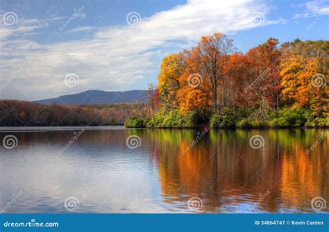 Autumn Lake Stock Image Image Of Gold Lake Lush Dawn 34864747