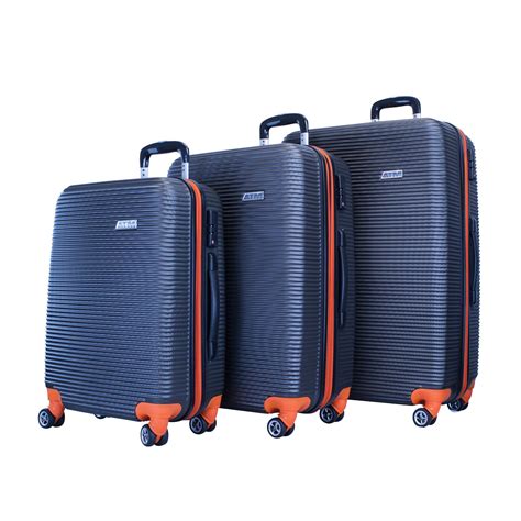 Wave Collection Orange Suitcase Set Luggage Sets Collection