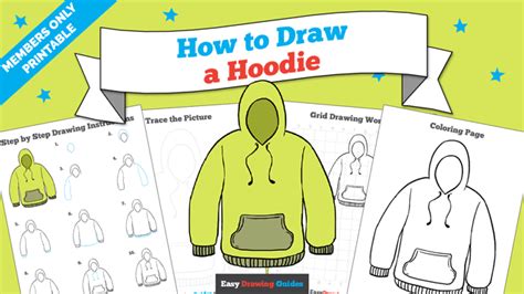 Time ago someone asked me to draw some hood so. How to Draw a Hoodie | Easy Drawing Guides