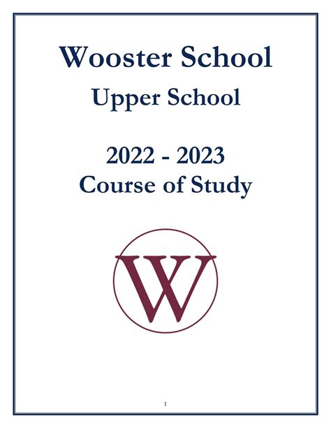 Upper School Course Of Study 2022 2023 By Wooster School Issuu