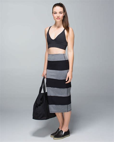 Lululemon Yoga Over Skirt Heathered Slate Black Lulu Fanatics