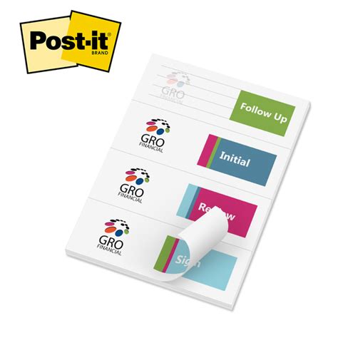 Post It® Notes As Custom Printed Page Markers 3 X 4 50 Sheets 2