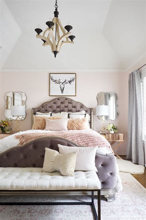 Master Bedroom Blush Pink And Rose Gold Courtney Warren Home Pink