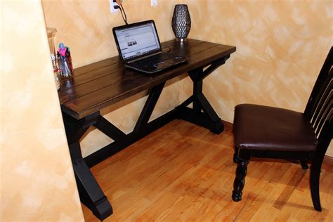 Thousands of readers are saving by building their features three cubby shelves and space to fit most computer monitors or all in one computers. Ana White | My First Build -- the $55 Fancy X Desk - DIY ...