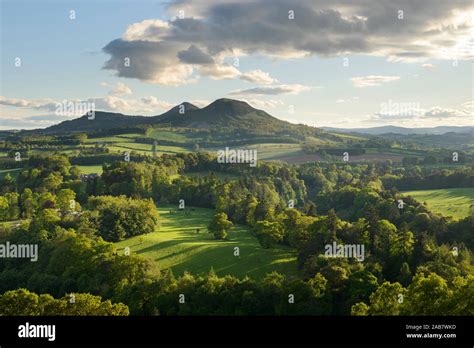 The Eildon Hills In The Scottish Borders Photographed From Scotts