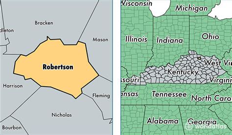 Robertson County Kentucky Map Of Robertson County Ky Where Is