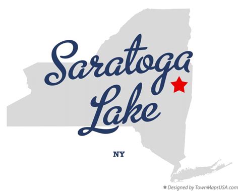 Map Of Saratoga Lake Ny New York