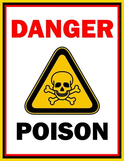 Danger Poison Sign Format Free Download