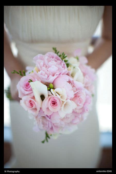 Bouquet Bridal Pale Pink Peonies Bouquet