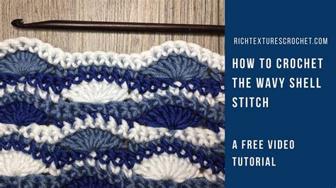 Wavy Shell Stitch How To Crochet Youtube