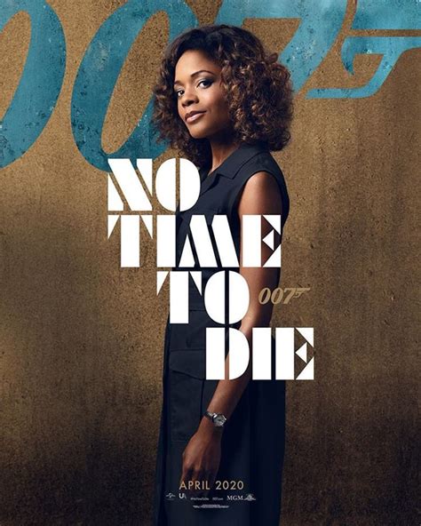 James Bond Naomie Harris Eve Moneypenny Gets No Time To Die Poster Heroic Hollywood