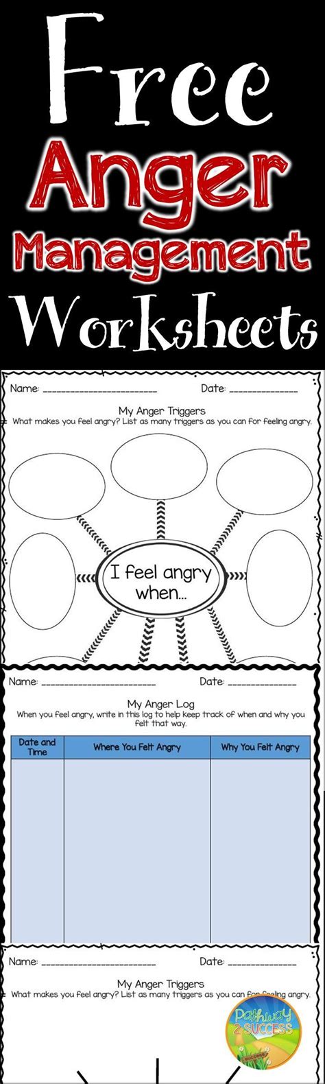 Printable Anger Management Worksheets For Adults