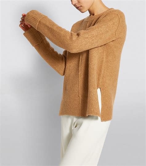 The Row Brown Cashmere Wool Annegret Sweater Harrods Uk