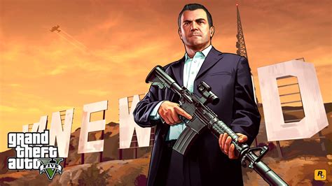 Wallpaper Grand Theft Auto V Video Game Characters Rockstar Games