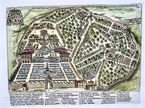 Giacomo Lauro Act1583 1645 Mannerist Gardens Of Villa Lante