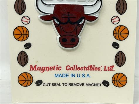 Nos Chicago Bulls Vintage Old Nba Basketball Fridge Magnet Standings