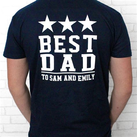 Personalised Best Dad T Shirt By Precious Little Plum