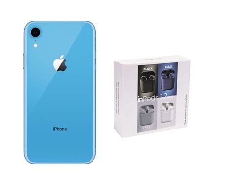 Celular Apple Iphone Xr Reacondicionado 64gb Color Azul Más Audífonos