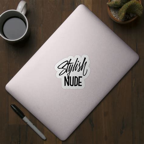 Stylish Nude Handlettering Text Black Version Hand Lettering