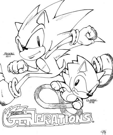 Classic Sonic Coloring Pages Thekidsworksheet